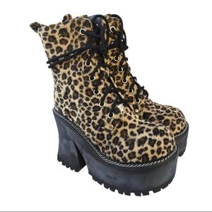 Delia's Wide Fit Catty Animal Behavior Platform Boots